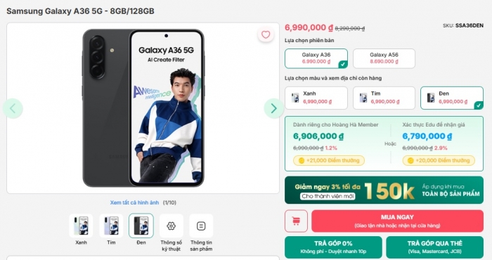 Đây là vua màn lớn giá rẻ mới, kèm AI sắc bén như vua tầm trung Galaxy A56, màn xịn ăn đứt iPhone 16 4 day la vua man lon gia re moi kem ai sac ben nhu vua tam trung galaxy a56 man xin an dut iphone 16