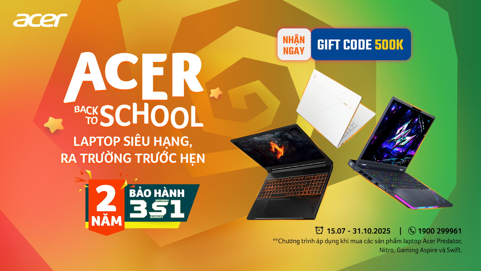 Acer Việt Nam ra mắt chương trình ưu đãi Back To School 2025: Laptop Siêu Hạng - Ra Trường Trước Hẹn 5 acer viet nam ra mat chuong trinh uu dai back to school 2025 laptop sieu hang ra truong truoc hen